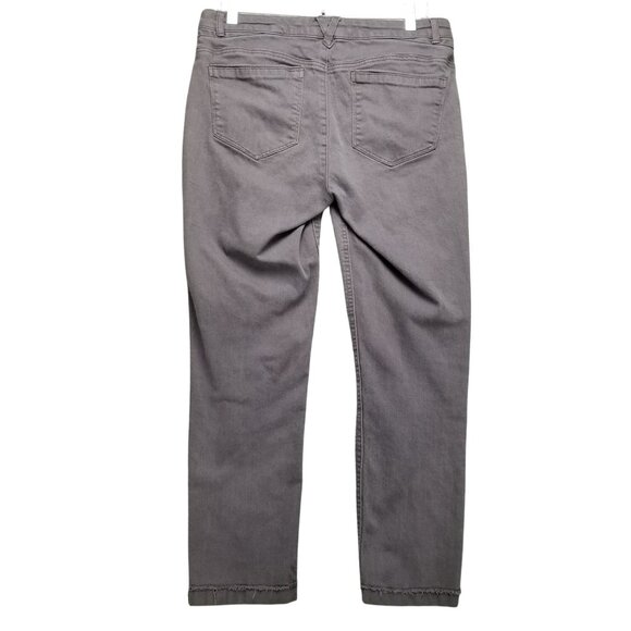 Democracy Jeans Womens 8 Flexellent Gray Stretch Mid Rise Cropped *Read* - Picture 11 of 12
